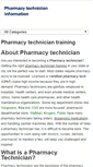 Mobile Screenshot of pharmacytechniciantraininginfo.com